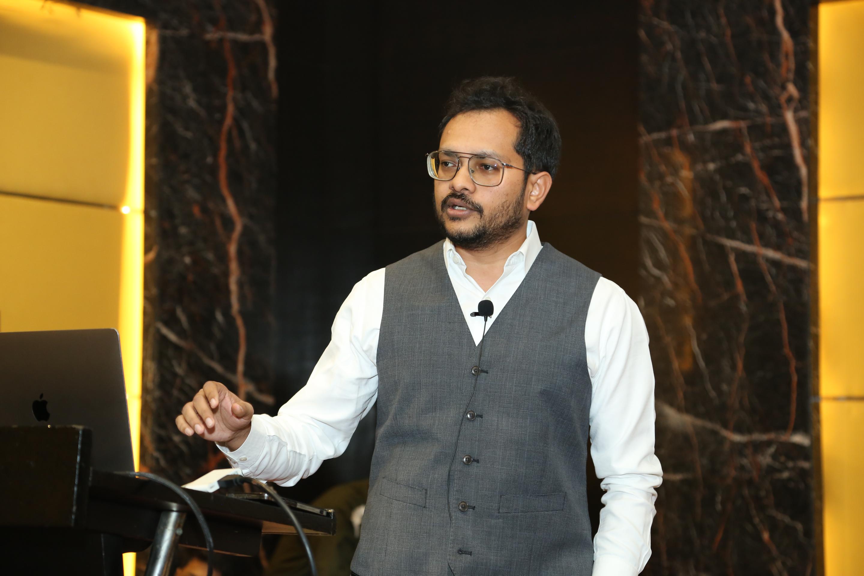 Anuvrat Parashar speaking on 'How much AI is too much'