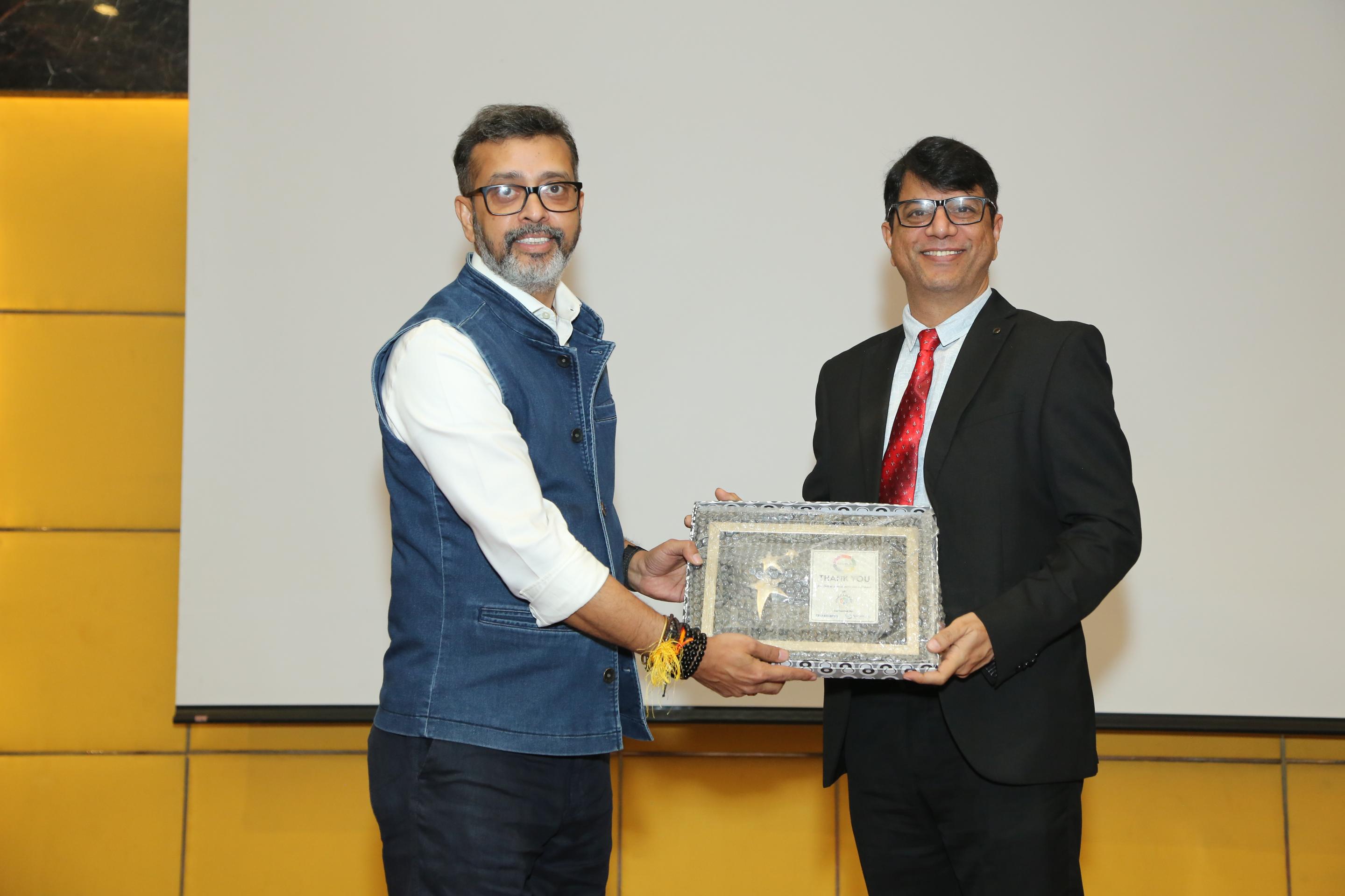 Dr. Nishant Sinha explaining AI-led product development strategies