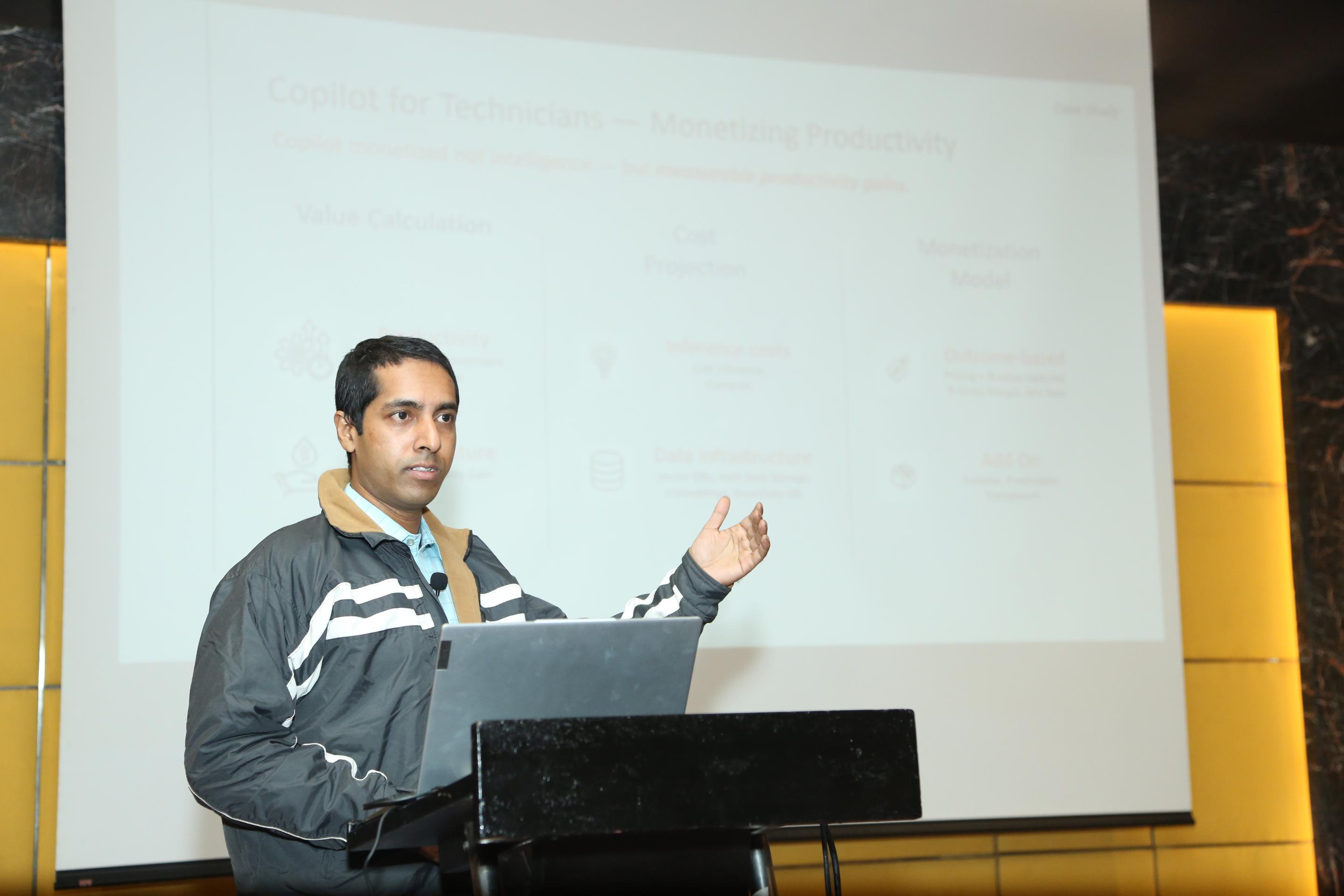 Slide showing Technician Copilot ROI case study